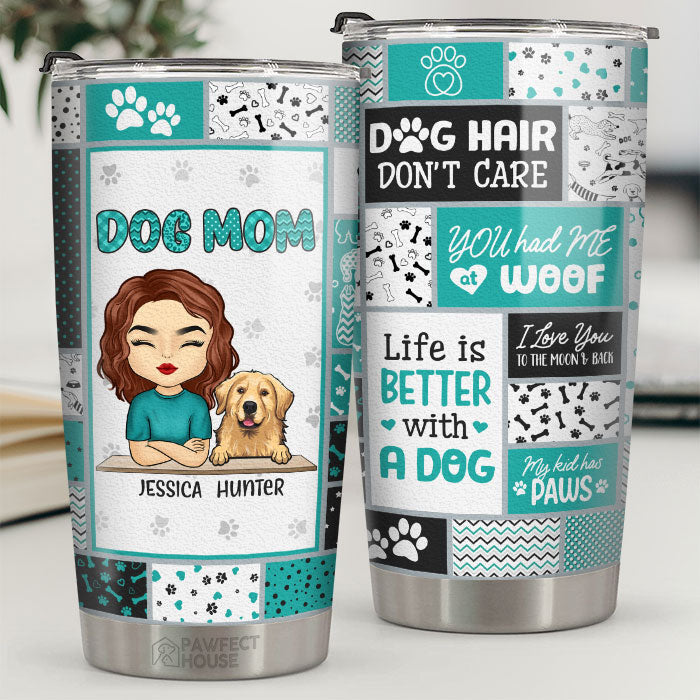 You Had Me At Woof - Dog Personalized Custom Tumbler -  Mother's Day. Birthday Gift For Pet Owners. Pet Lovers