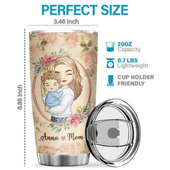 Our First Mother's Day Together - Family Personalized Custom Tumbler - Mother's Day. Birthday Gift For First Mom