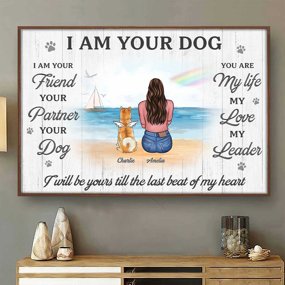 I'm Your Friend. Your Partner. Your Dog - Dog Personalized Custom Horizontal Poster - Gift For Pet Owners. Pet Lovers