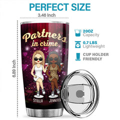 If We Get Caught. I'm Deaf And You Don't Speak English - Bestie Personalized Custom Tumbler - Gift For Best Friends. BFF. Sisters