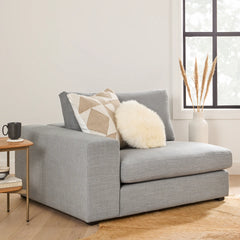 Lanna Round Sheepskin Pillow - Ivory