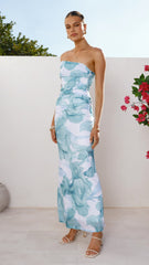 Coda Maxi Dress - Blue Floral