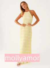 Aullie Maxi Dress - Yellow