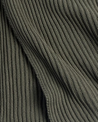 Organic Rib Knit Throw (Thyme)