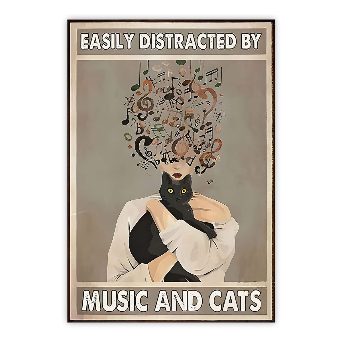 Music and Cats Print