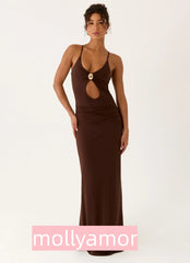 Inez Maxi Dress - Chocolate