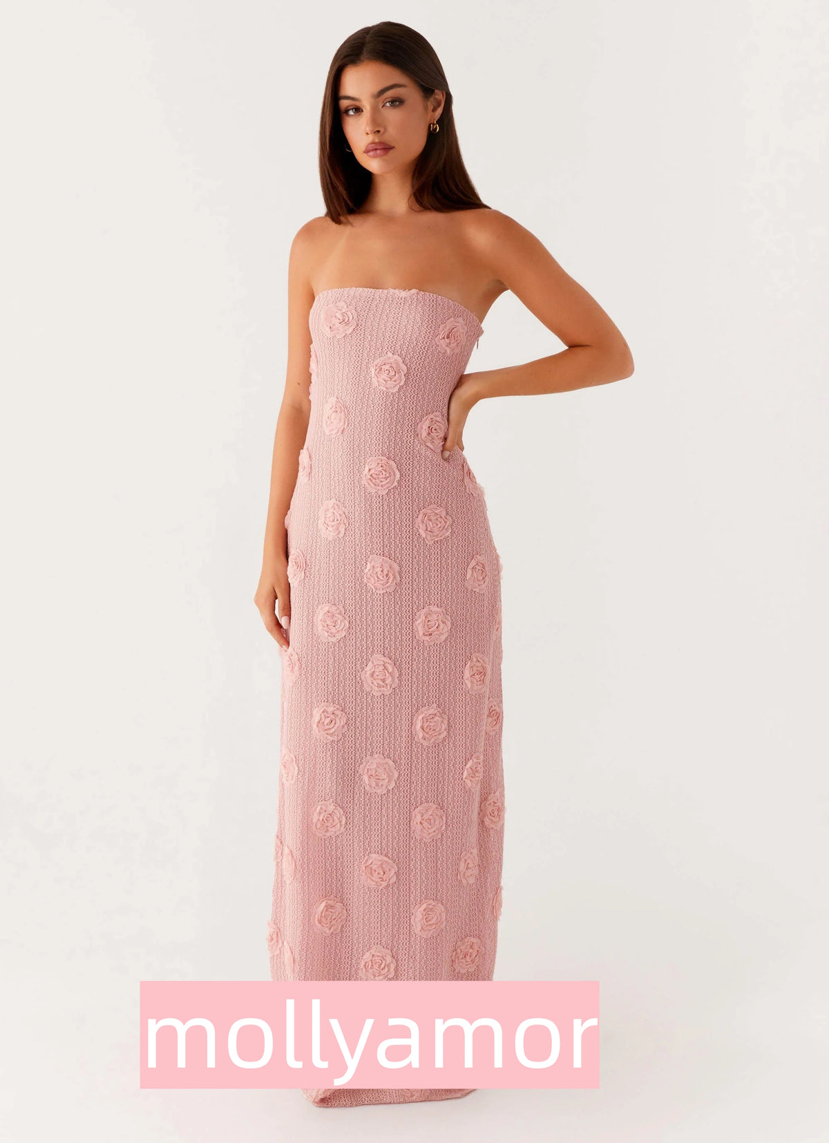 Holly Maxi Dress - Pink