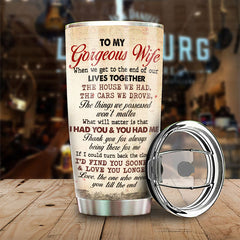 If I Could Turn Back The Clock I'd Find You Sooner And Love You Longer - Gift For Couples. Personalized Tumbler