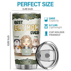 I Work Hard So That My Cats Can Have A Better Life - Personalized Tumbler - Gift For Cat Lovers. Cat Owners. Cat Gift. Gift For Pet Lovers