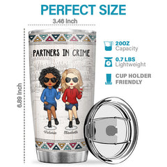Hey. Another Year Of Bonding Over Alcohol - Bestie Personalized Custom Tumbler - Gift For Best Friends. BFF. Sisters