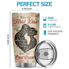 I Just Want To Be Your Last Everything Forever And Always - Personalized Tumbler - Gift For Couple. Husband Wife. Anniversary. Engagement. Wedding. Marriage Gift