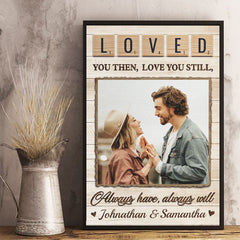 Together Is Our Favorite Place To Be - Upload Image. Gift For Couples - Personalized Vertical Poster