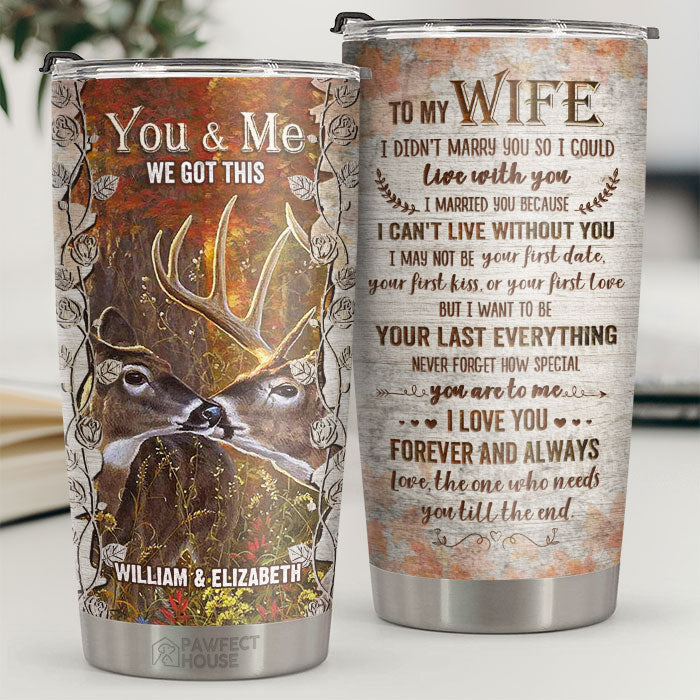 Never Forget How Special You Are To Me - Personalized Tumbler - To My Wife. Gift For Wife. Anniversary. Engagement. Wedding. Marriage Gift