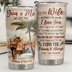 You're The Best Thing That Ever Happened To Me - Personalized Tumbler - To My Wife. Gift For Wife. Anniversary. Engagement. Wedding. Marriage Gift
