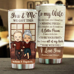 Husband To Wife - I Want All Of My Lasts To Be With You - Gift For Couples. Husband Wife. Personalized Tumbler