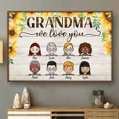 We Love You - Personalized Horizontal Poster