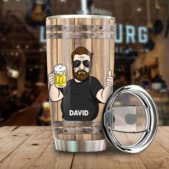 Building My Dad Bod - Gift For Dad. Grandpa - Personalized Tumbler