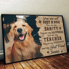 You're My Therapist - Personalized Horizontal Poster - Upload Image. Gift For Pet Lovers