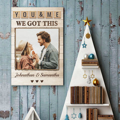 Together Is Our Favorite Place To Be - Upload Image. Gift For Couples - Personalized Vertical Poster