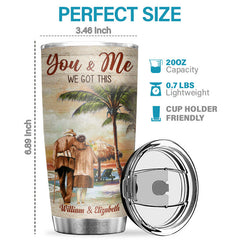 You're The Best Thing That Ever Happened To Me - Personalized Tumbler - To My Wife. Gift For Wife. Anniversary. Engagement. Wedding. Marriage Gift
