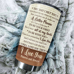 Wife To Husband -  I'll Love You Until I Die - Gift For Couples. Husband Wife. Personalized Tumbler