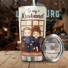 Wife To Husband -  I'll Love You Until I Die - Gift For Couples. Husband Wife. Personalized Tumbler