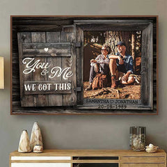 You And Me - Personalized Horizontal Poster - Upload Image. Gift For Couples