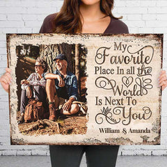 My Favorite Place - Upload Image. Personalized Horizontal Canvas