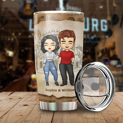 Meeting You Was Fate. Becoming Our Friend Was A Choice - Gift For Couples. Personalized Tumbler