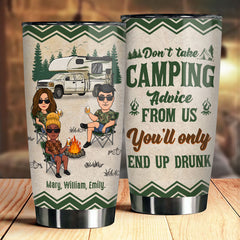 You'll Only End Up Drunk - Personalized Tumbler - Gift For Camping Lovers