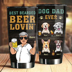Best Bearded Beer Lovin' - Gift For Dad. Personalized Tumbler
