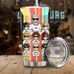 He Knows Everything - Personalized Tumbler - Gift For Dad. Gift For Grandpa
