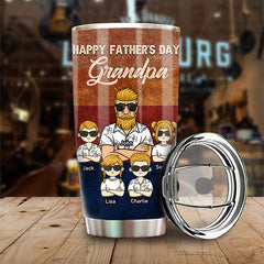 At Least You Don't Have Ugly Grandchildren - Gift For Dad. Grandpa. Gift For Father's Day - Personalized Tumbler