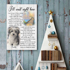 I'll Wait Right Here - Upload Image. Personalized Vertical Poster