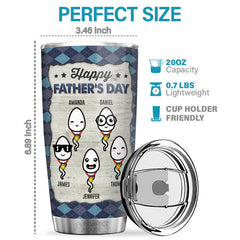 Great Job. Daddy! - Family Personalized Custom Tumbler - Father's Day. Birthday Gift For Dad