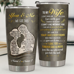 Never Forget How Special You Are To Me My Wife - Personalized Tumbler - To My Wife. Gift For Wife. Anniversary. Engagement. Wedding. Marriage Gift