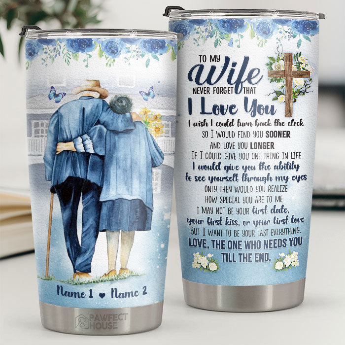 I Would Give You The Ability To See Yourself Through My Eyes - Personalized Tumbler - To My Wife. Gift For Wife. Anniversary. Engagement. Wedding. Marriage Gift