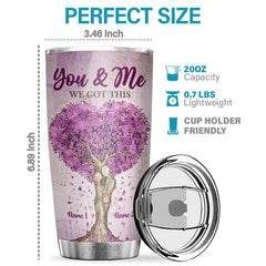 I Married You Because I Can't Live Without You My Wife - Personalized Tumbler - To My Wife. Gift For Wife. Anniversary. Engagement. Wedding. Marriage Gift