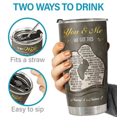 Never Forget How Special You Are To Me My Wife - Personalized Tumbler - To My Wife. Gift For Wife. Anniversary. Engagement. Wedding. Marriage Gift