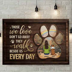 Sometimes A Very Special Dog Enters Our Lives - Personalized Horizontal Canvas - Gift For Pet Lovers