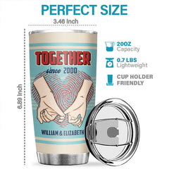 Making Memories With You Is My Favorite Thing To Do - Personalized Tumbler - Gift For Couple. Husband Wife. Anniversary. Engagement. Wedding. Marriage Gift