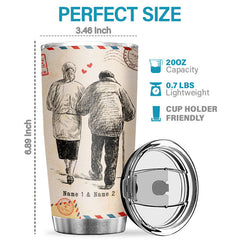 You Give Me Feelings I Can't Put Into Words & I'm Proud To Be Yours - Personalized Tumbler - To My Wife. Gift For Wife. Anniversary. Engagement. Wedding. Marriage Gift