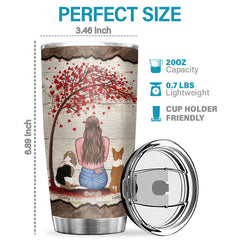 Just A Girl Who Loves Dogs - Personalized Tumbler - Gift For Dog Lovers. Dog Owners. Dog Gift. Gift For Pet Lovers