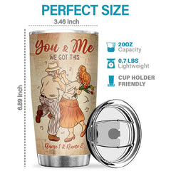 When We Get To The End Of Our Lives Together - Personalized Tumbler - Gift For Couple. Husband Wife. Anniversary. Engagement. Wedding. Marriage Gift