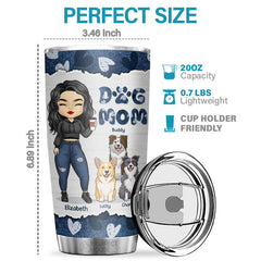 I Never Dreamed I'd Be This Crazy Dog Mom With These Cutest Dogs Ever - Personalized Tumbler - Gift For Dog Lovers. Dog Owners. Dog Gift. Gift For Pet Lovers
