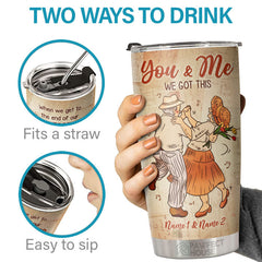 When We Get To The End Of Our Lives Together - Personalized Tumbler - Gift For Couple. Husband Wife. Anniversary. Engagement. Wedding. Marriage Gift