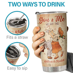 When I Tell You I Love You. I Don't Say It Out Of Habit - Personalized Tumbler - To My Wife. Gift For Wife. Anniversary. Engagement. Wedding. Marriage Gift