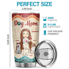 Being A Dog Mom Is My Happily Ever After - Personalized Tumbler - Gift For Dog Lovers. Dog Owners. Dog Gift. Gift For Pet Lovers