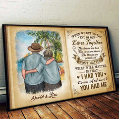 Our Happy Moments Will Truly Matter  - Personalized Horizontal Poster - Gift For Couples. Husband Wife