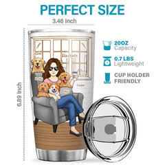 World's Best Fur Mom - Dog & Cat Personalized Custom Tumbler - Mother's Day. Birthday Gift For Pet Owners. Pet Lovers